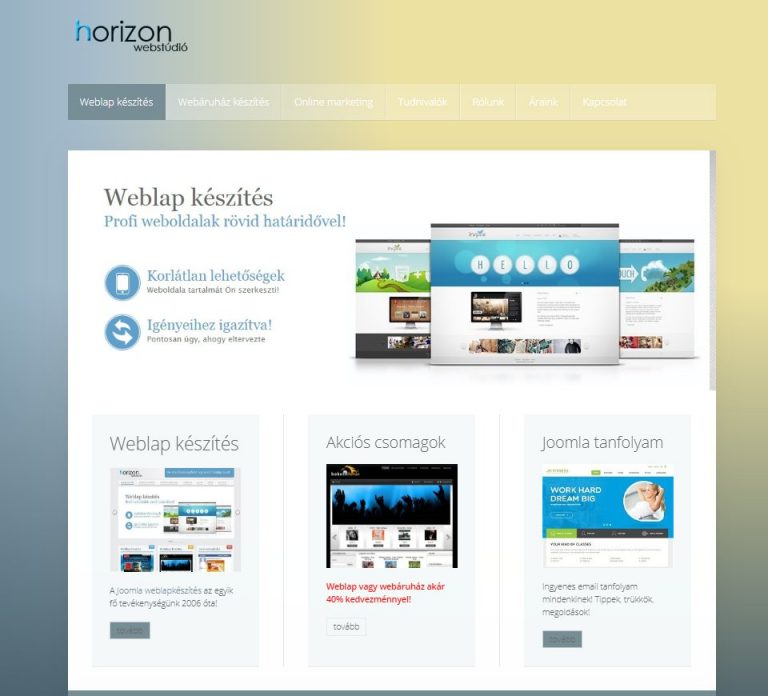 Joomla weblapkészítés a világ